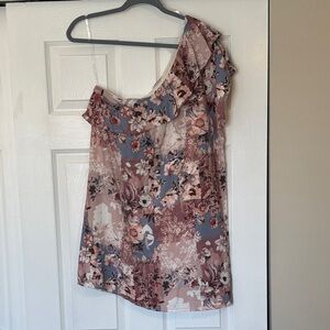 ANDRÉE BY UNIT Floral One Shoulder Dress